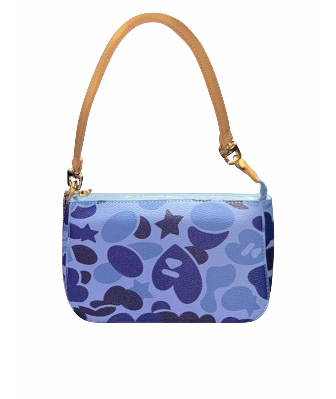 JUICY COUTURE Голубая сумка с короткими ручками из искусственной кожи, фото 1
