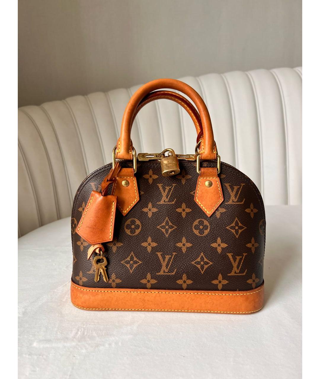 LOUIS VUITTON Коричневая сумка через плечо из канвы, фото 9