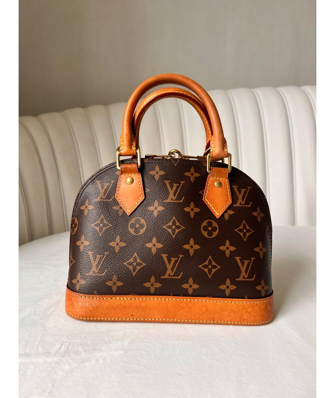 LOUIS VUITTON Коричневая сумка через плечо из канвы, фото 2