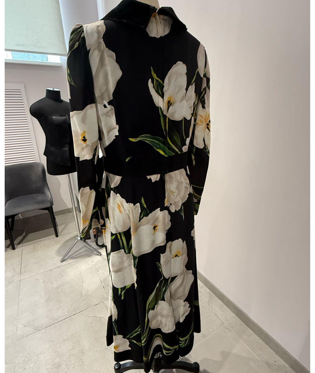 DOLCE&GABBANA Мульти креповое платье, фото 2