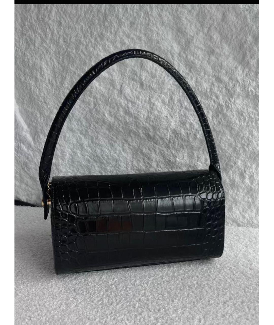 CHANEL Черная кожаная сумка с короткими ручками, фото 4