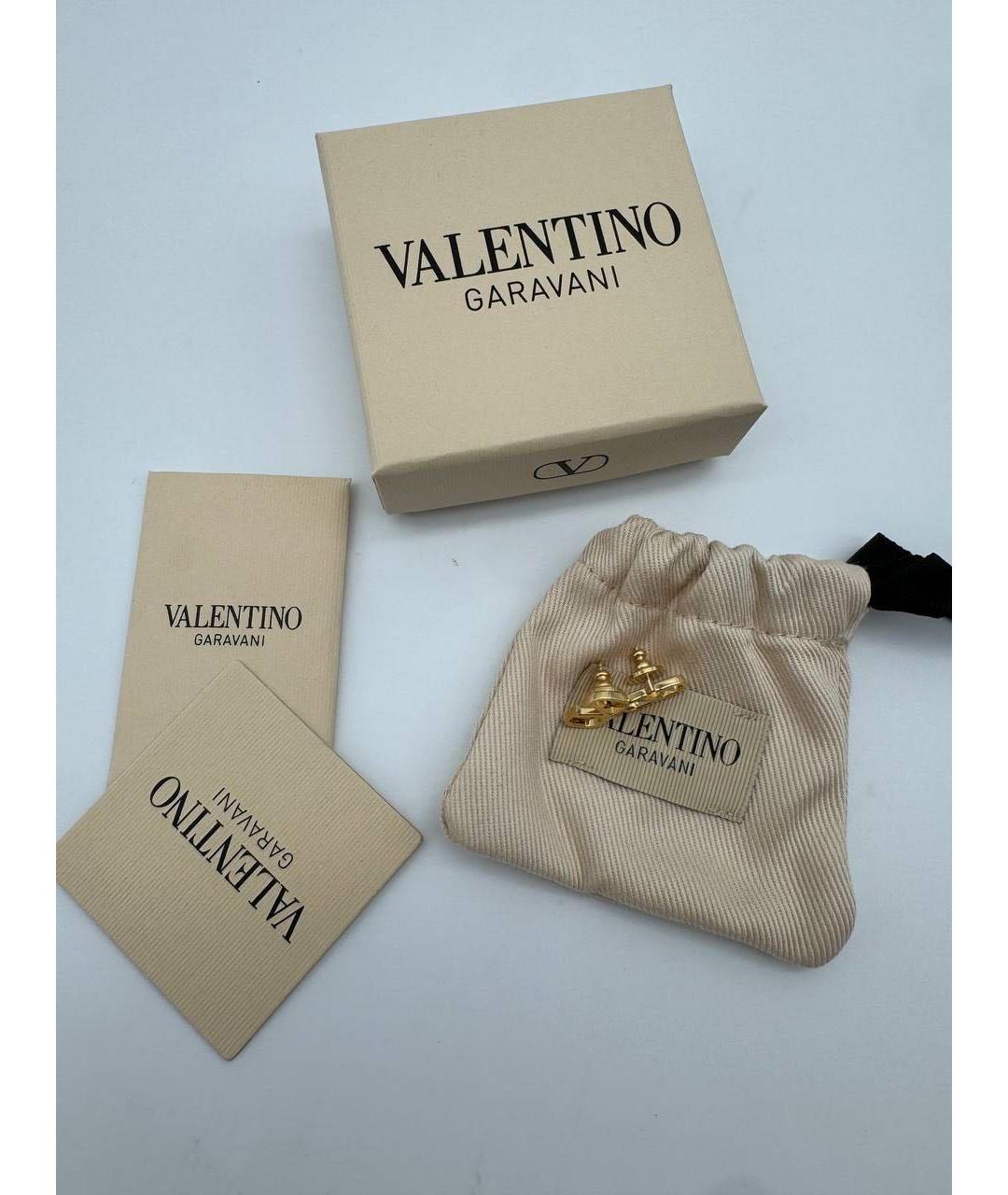VALENTINO Золотые латунные серьги, фото 3