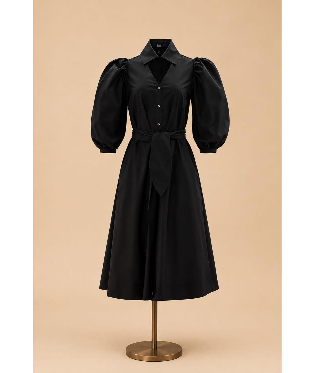 KARL LAGERFELD Черное хлопковое платье, фото 4
