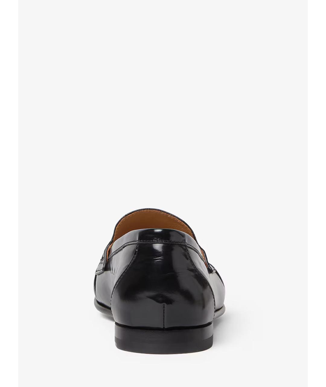FENDI Черные кожаные лоферы, фото 4