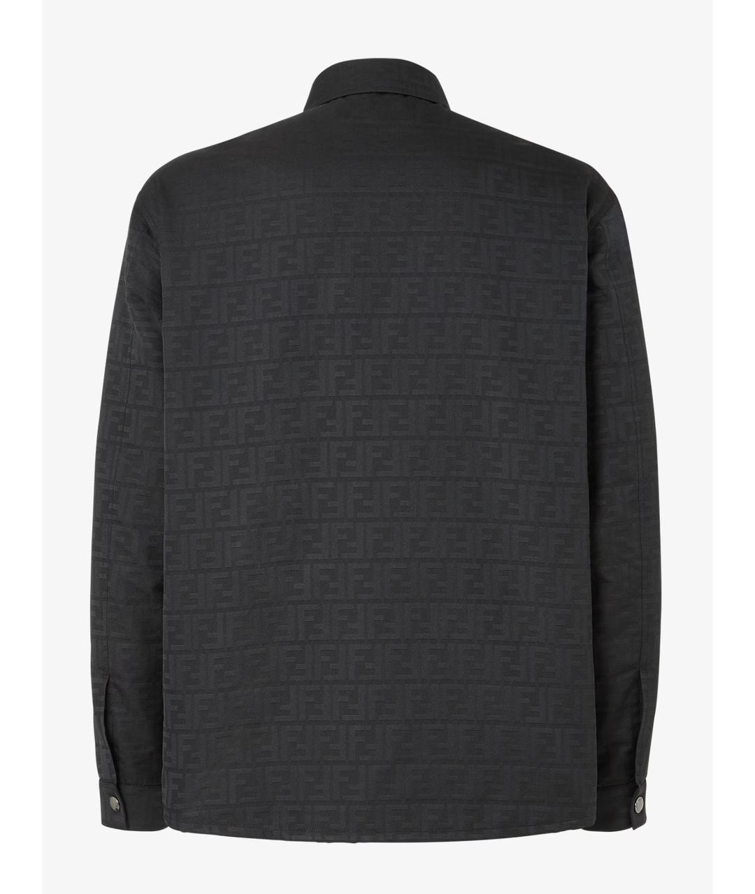 FENDI Черная полиэстеровая куртка, фото 3