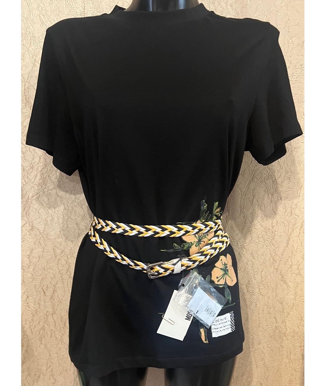 MOSCHINO Желтый кожаный ремень, фото 4