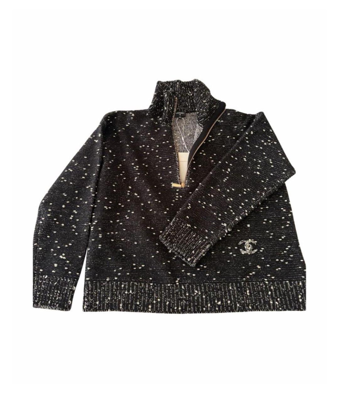 CHANEL Черный джемпер / свитер, фото 5