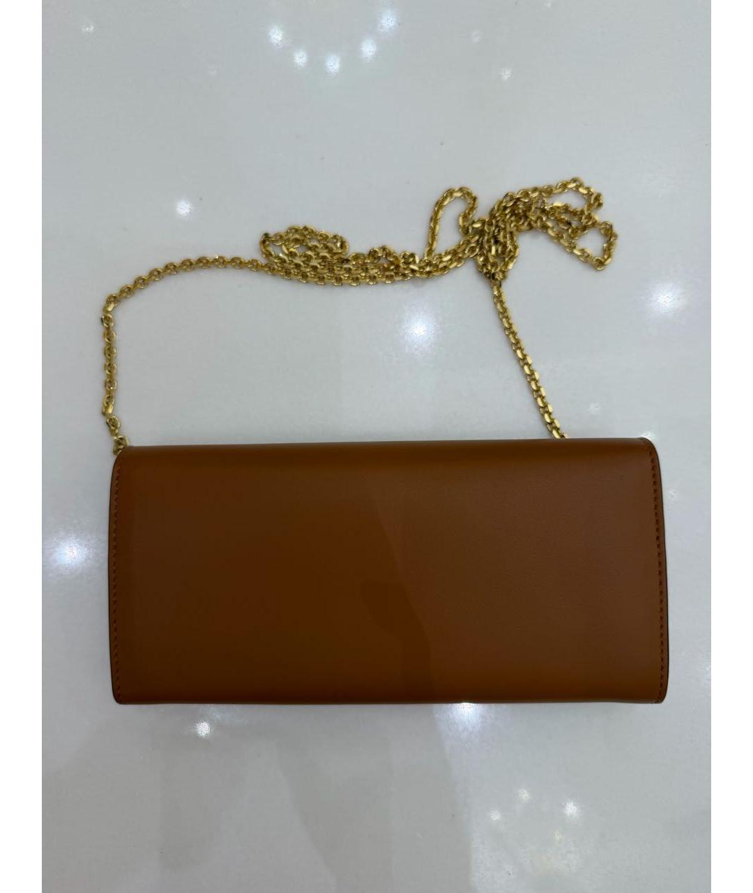 FENDI Коричневый кожаный кошелек, фото 6