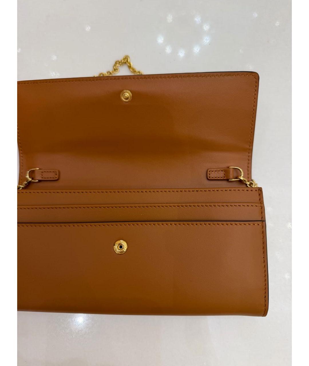 FENDI Коричневый кожаный кошелек, фото 4