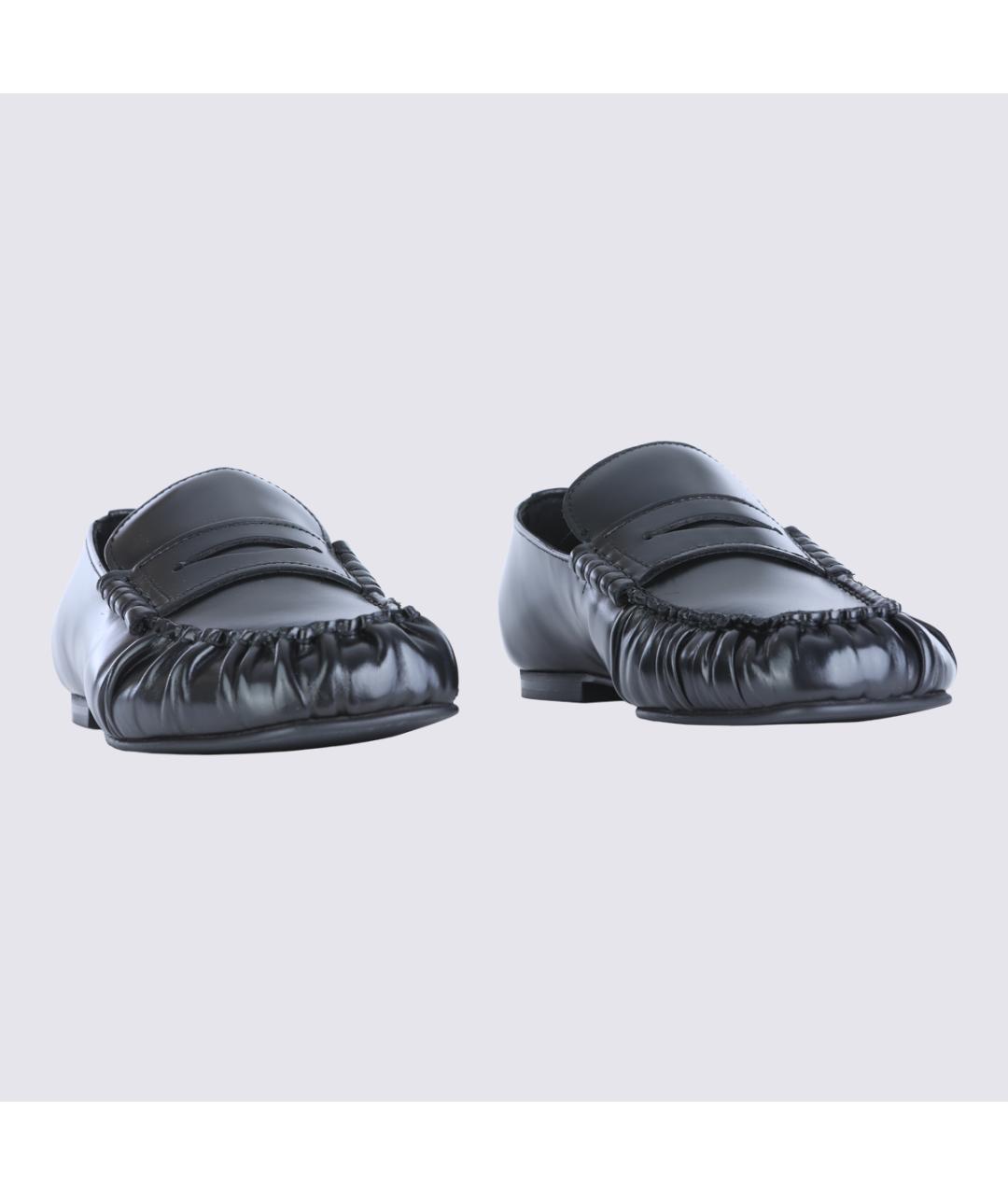 ALOHAS Черные кожаные лоферы, фото 3