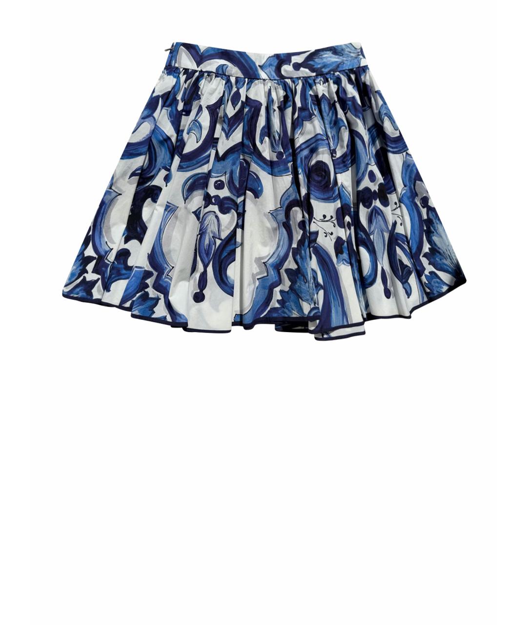 DOLCE&GABBANA Мульти хлопковая юбка мини, фото 1