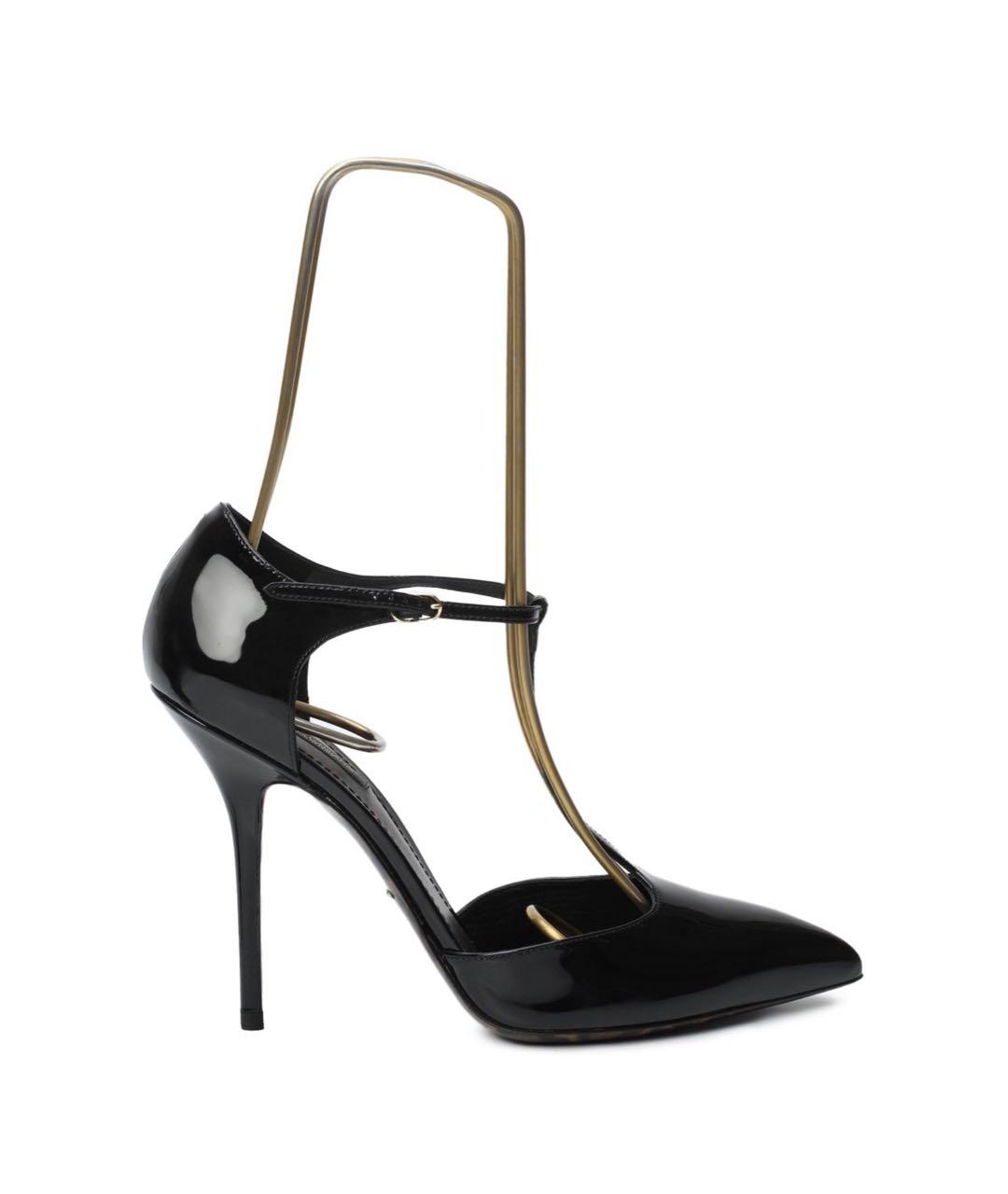 DOLCE&GABBANA Черные кожаные туфли, фото 9