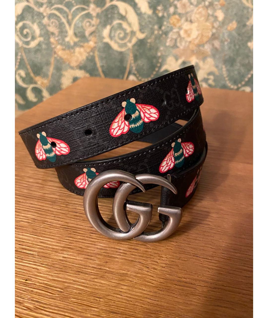 GUCCI Серый кожаный ремень, фото 7
