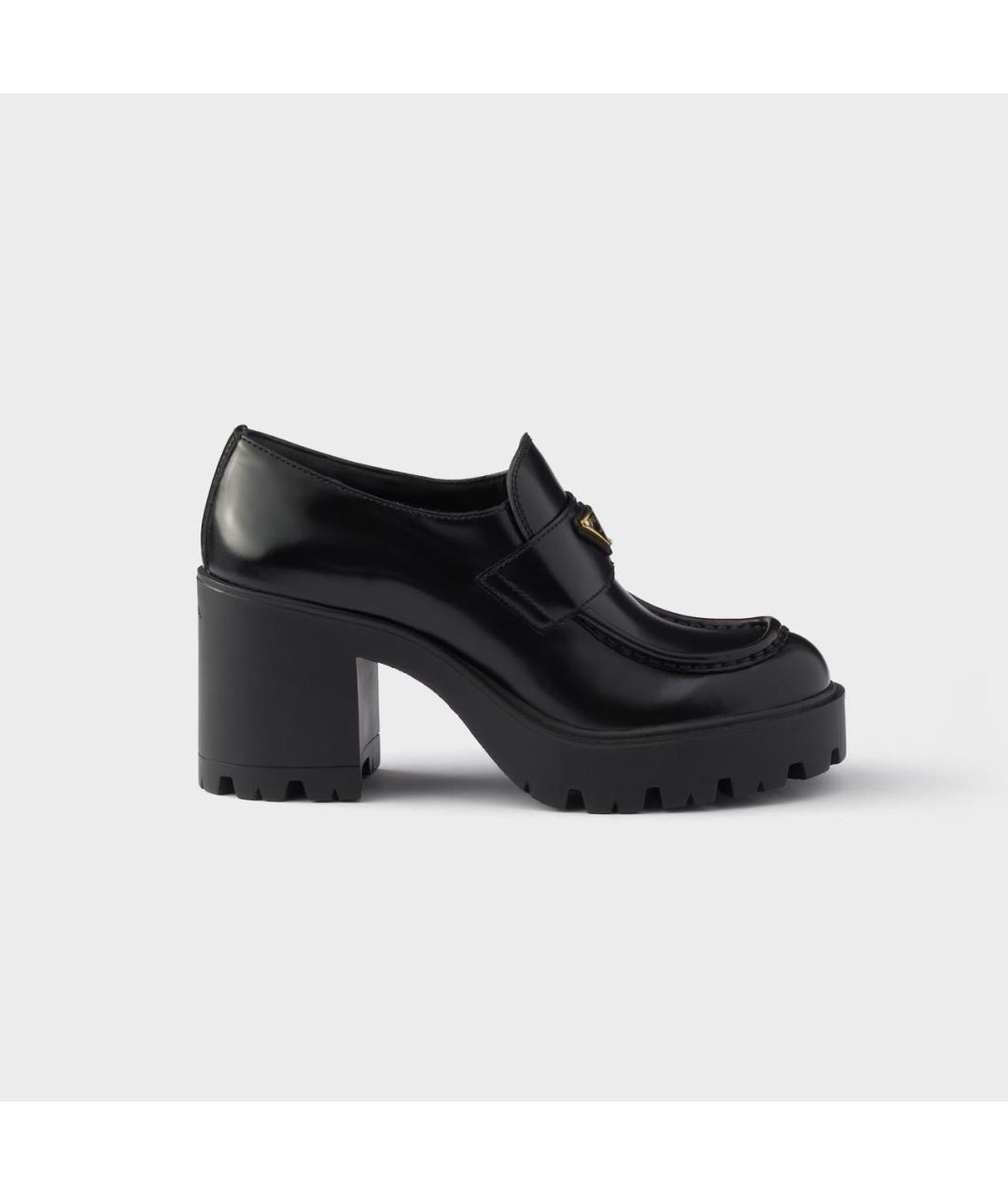 PRADA Черные кожаные туфли, фото 7