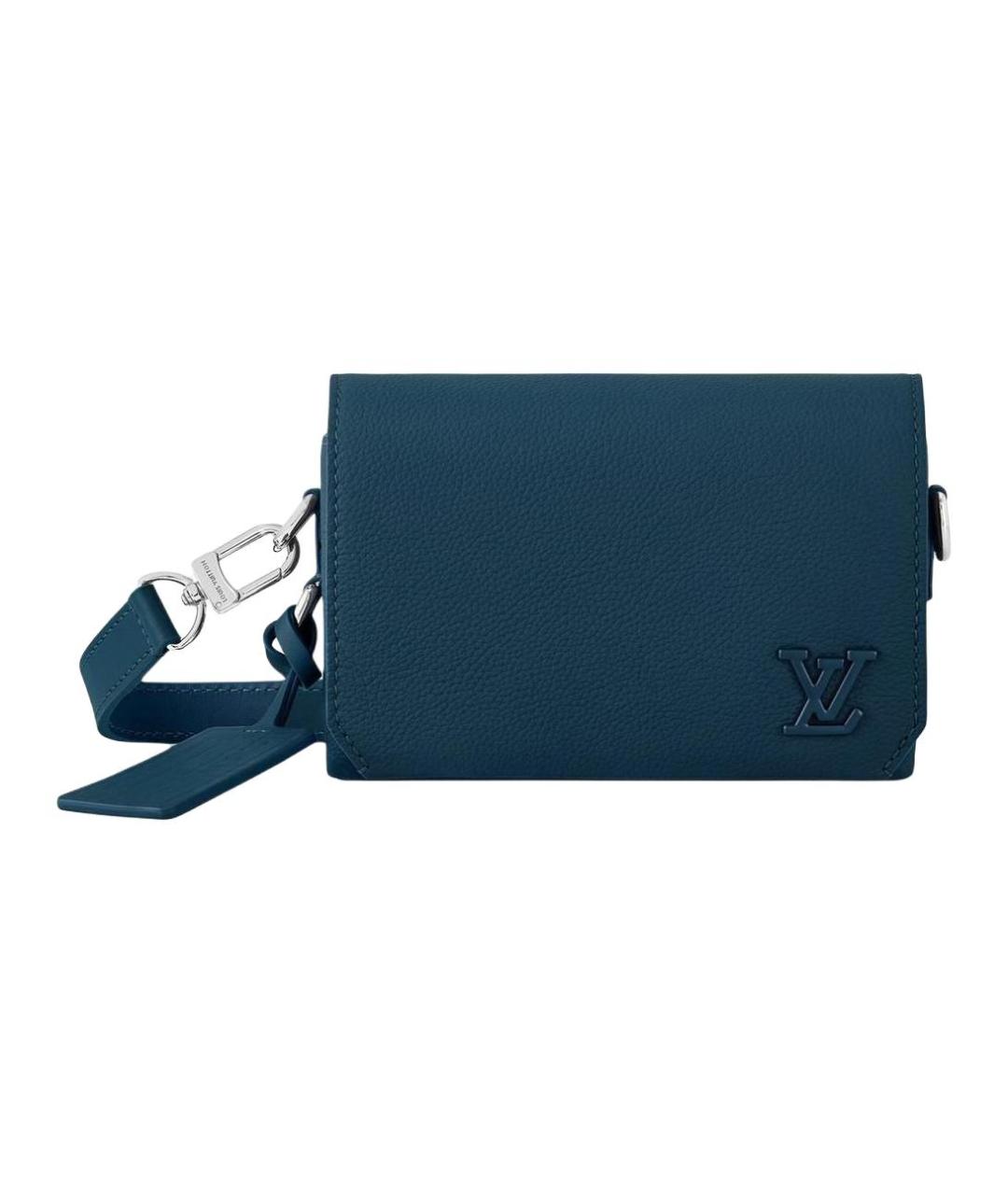 LOUIS VUITTON Синяя кожаная сумка на плечо, фото 1