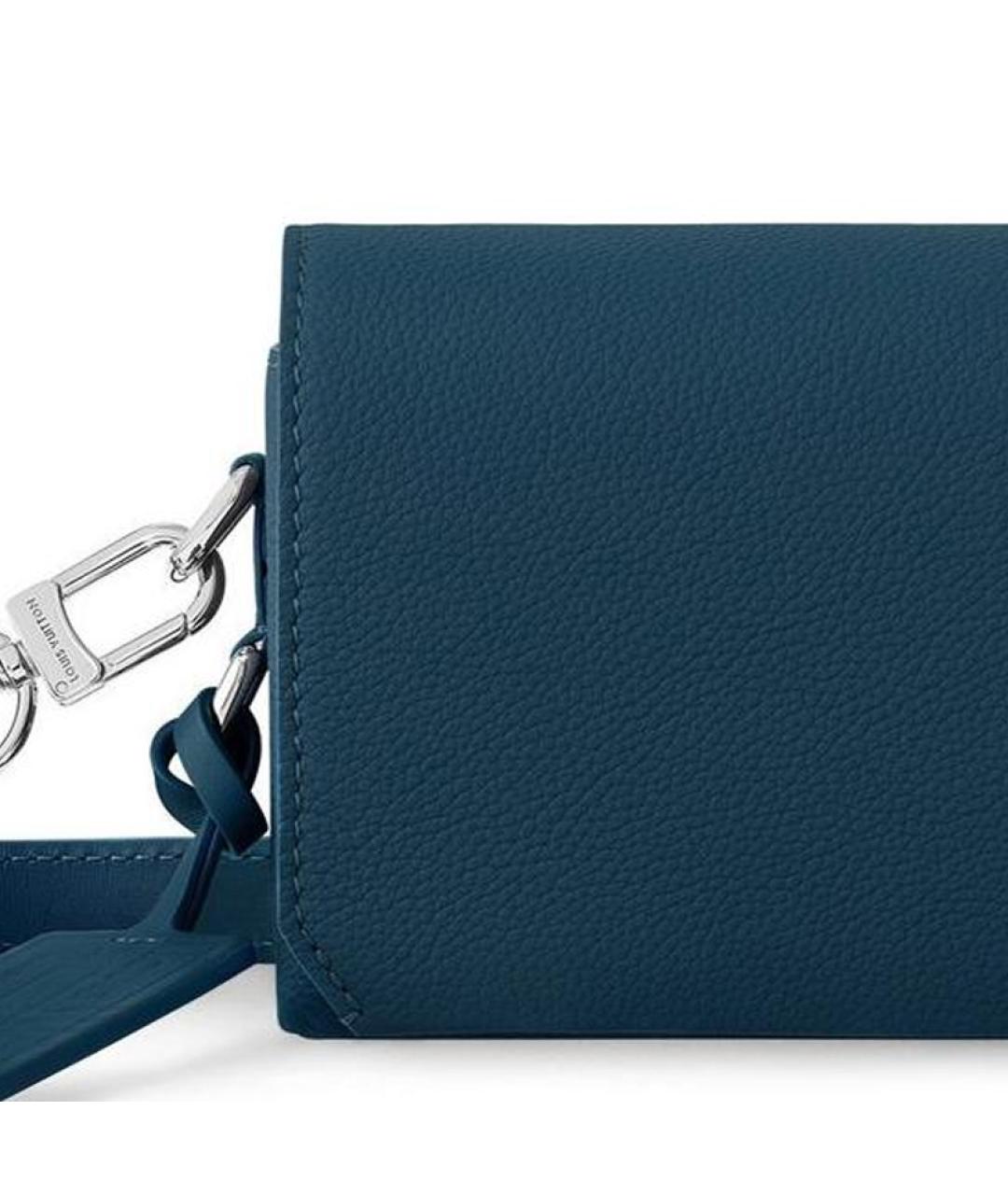 LOUIS VUITTON Синяя кожаная сумка на плечо, фото 4