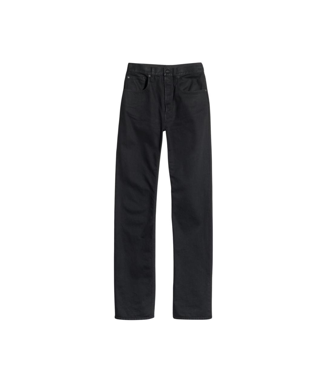 GUCCI Черные хлопковые прямые джинсы, фото 1