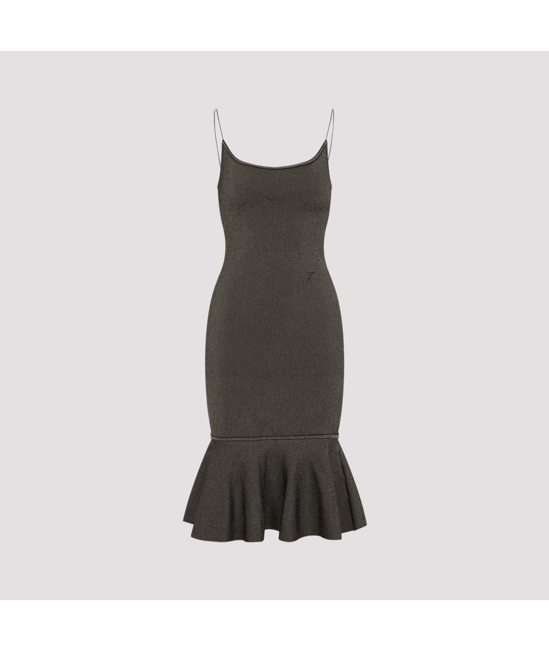 JACQUEMUS Коричневое коктейльное платье, фото 2