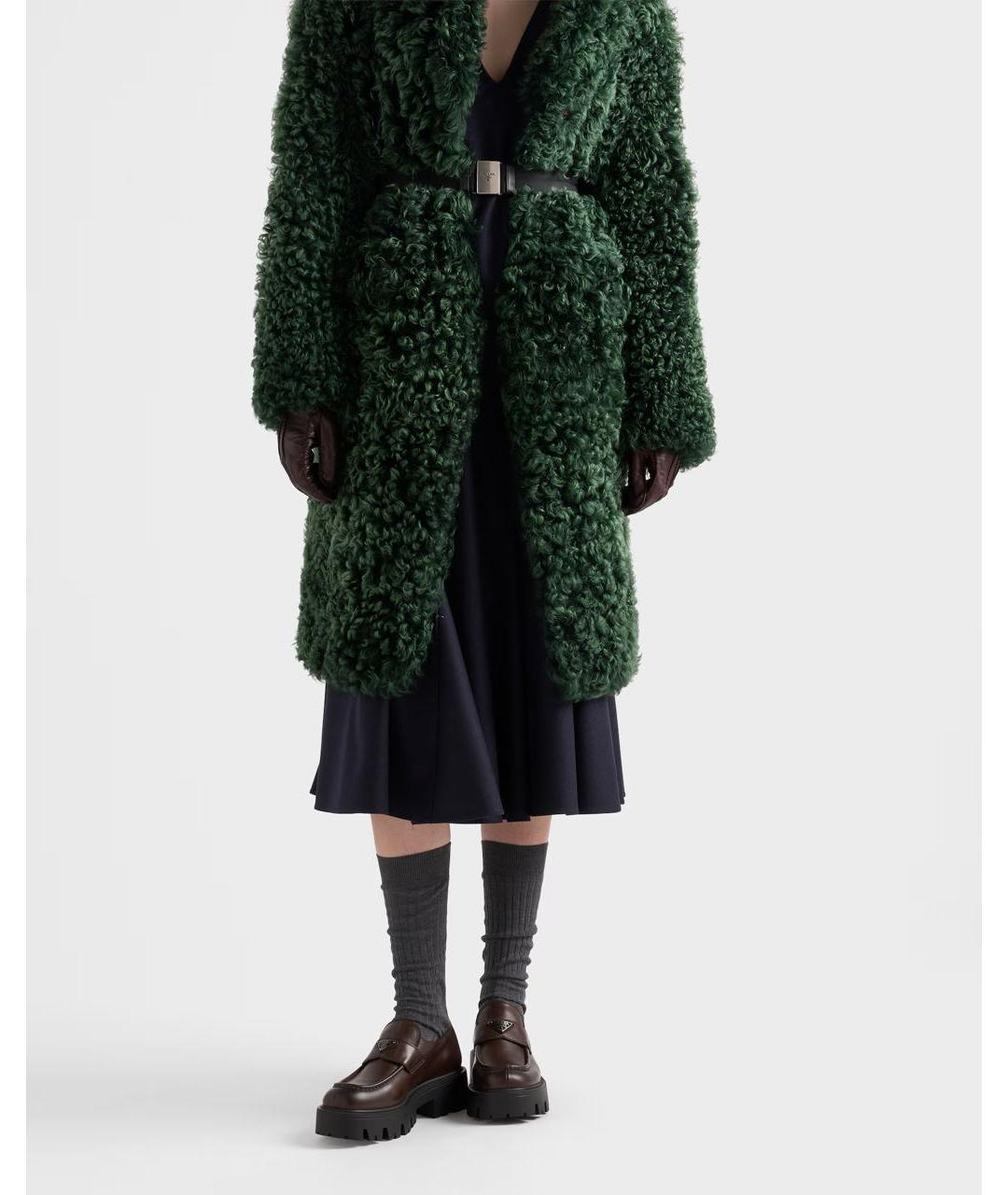 PRADA Коричневые кожаные лоферы, фото 3