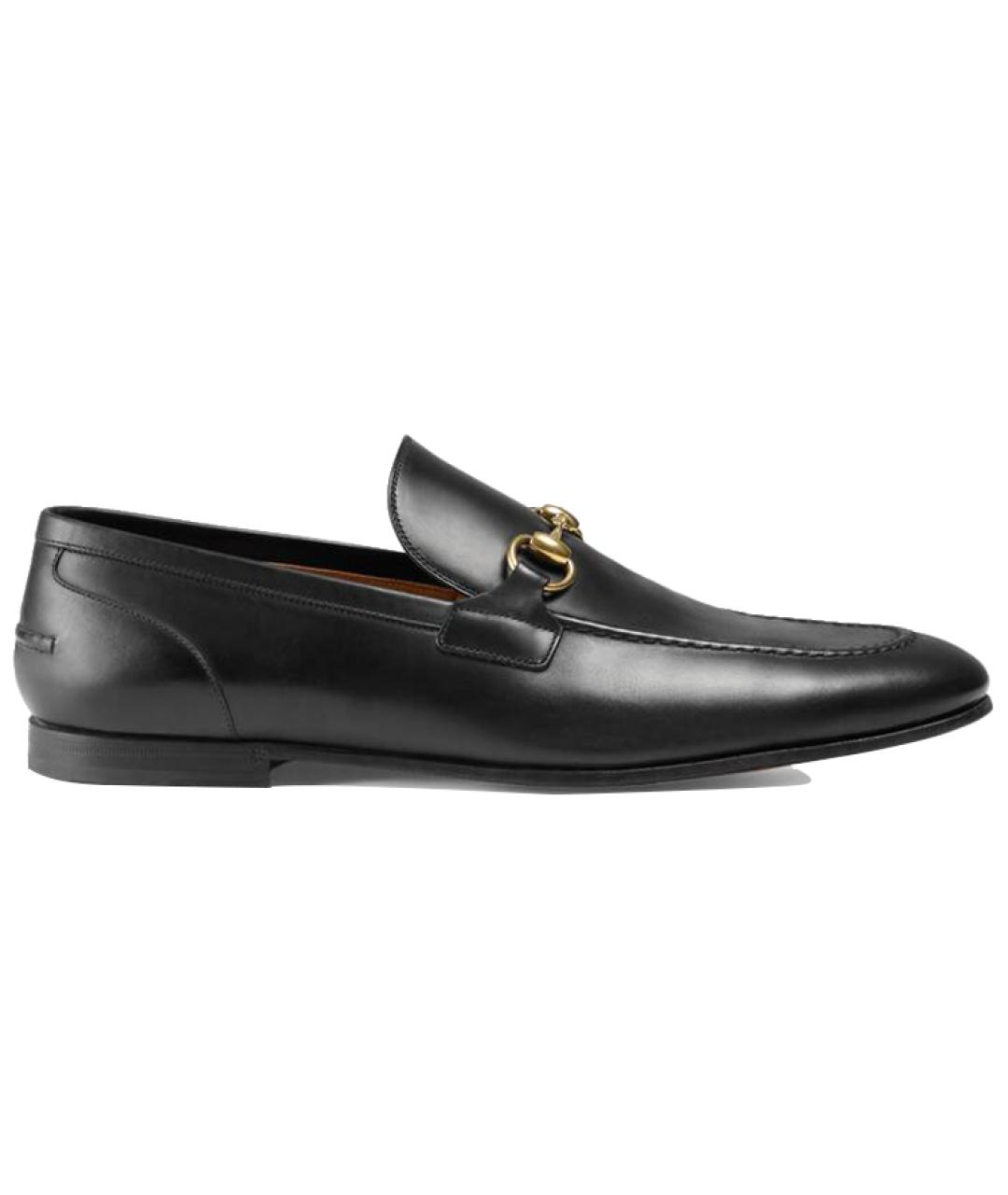 GUCCI Черные кожаные лоферы, фото 6
