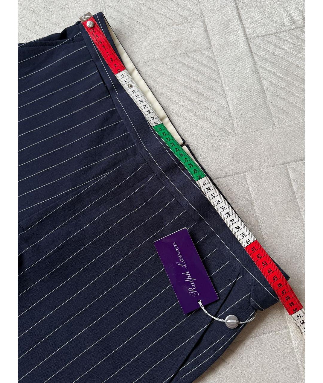 RALPH LAUREN PURPLE LABEL Темно-синие повседневные брюки, фото 8
