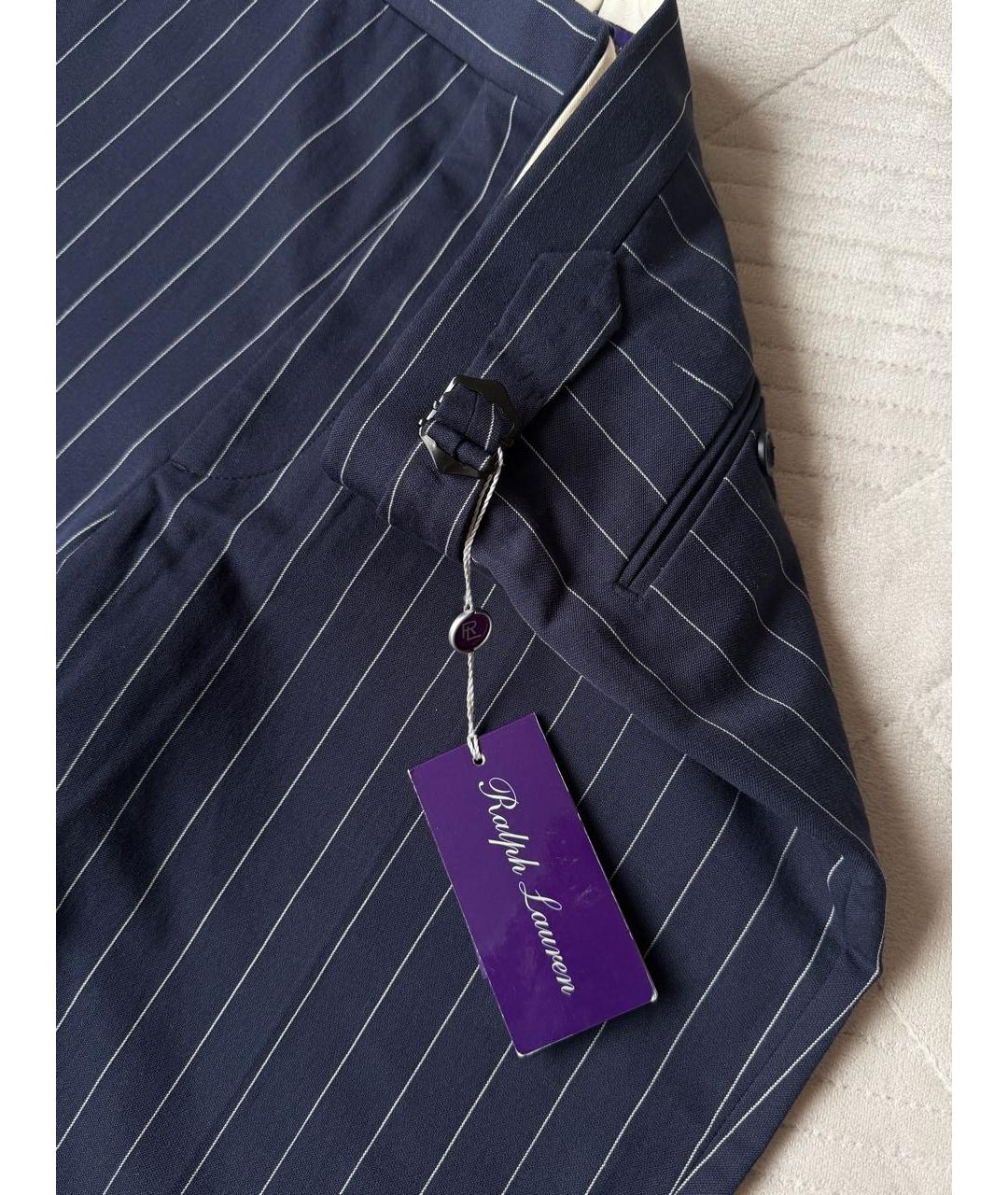 RALPH LAUREN PURPLE LABEL Темно-синие повседневные брюки, фото 7