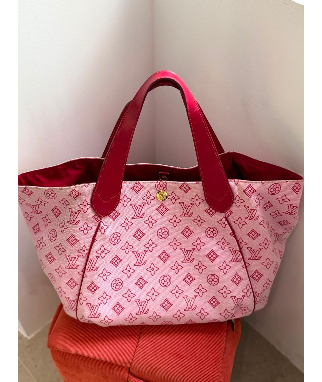 LOUIS VUITTON Розовая сумка тоут, фото 5
