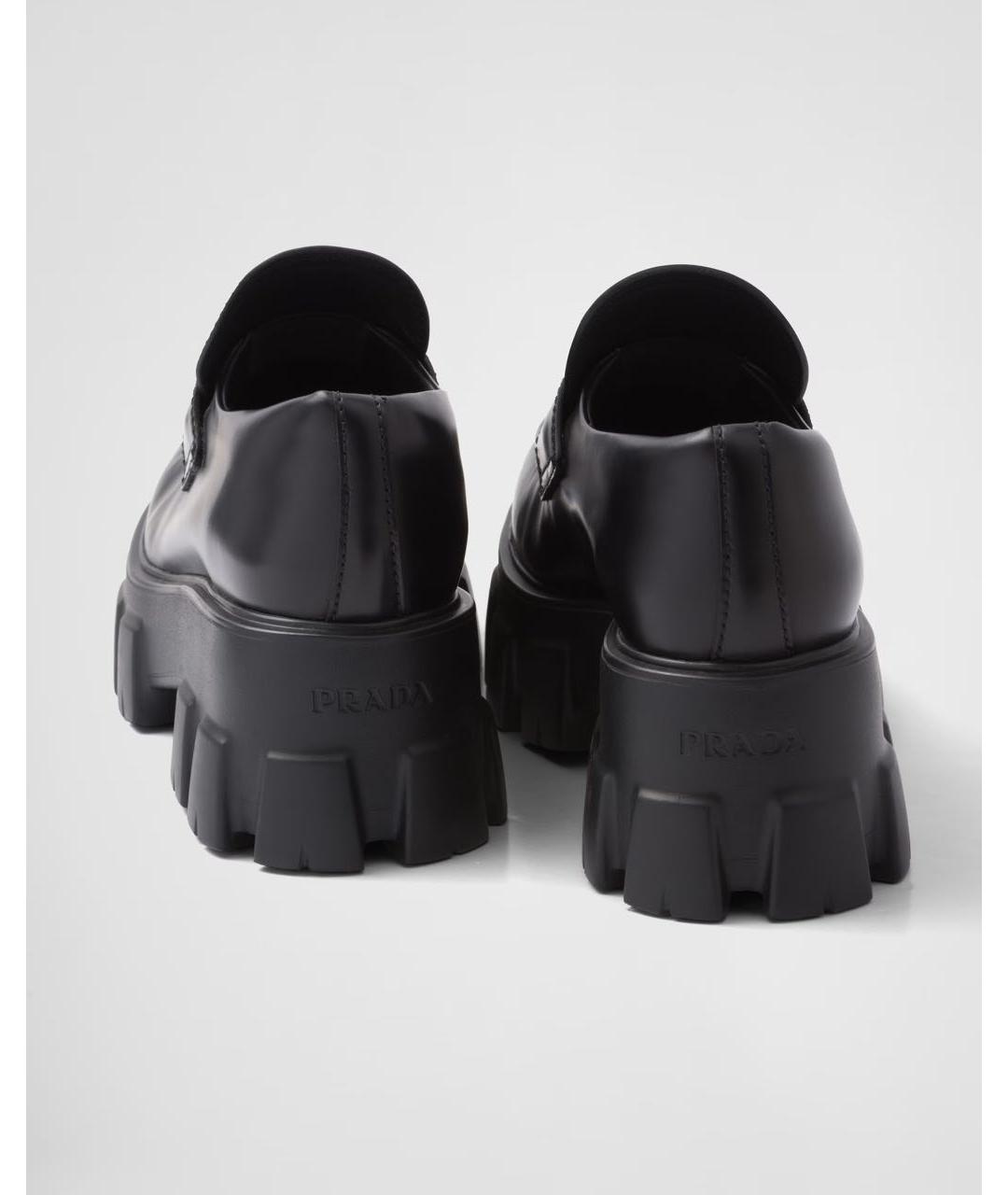 PRADA Черные кожаные лоферы, фото 7