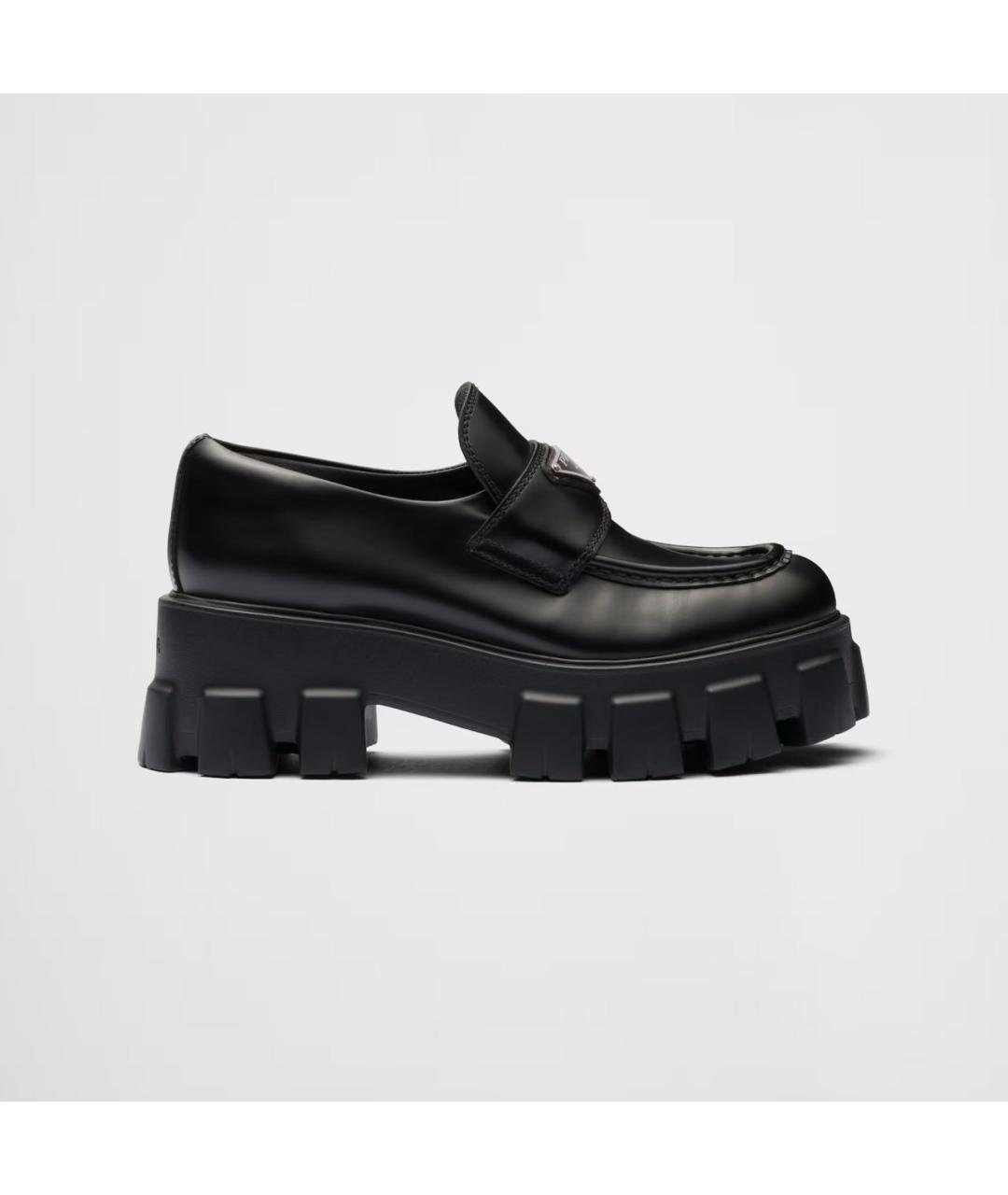 PRADA Черные кожаные лоферы, фото 8