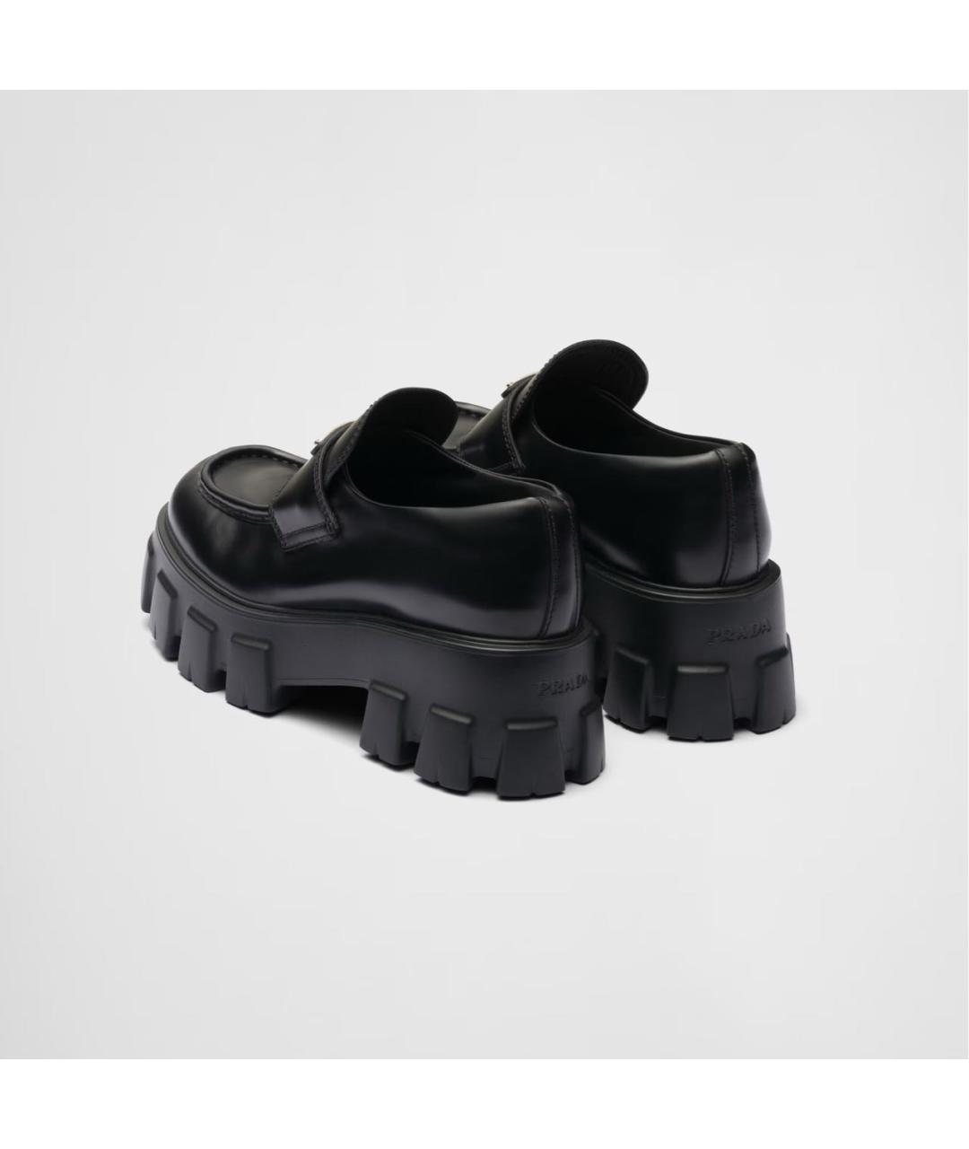 PRADA Черные кожаные лоферы, фото 5