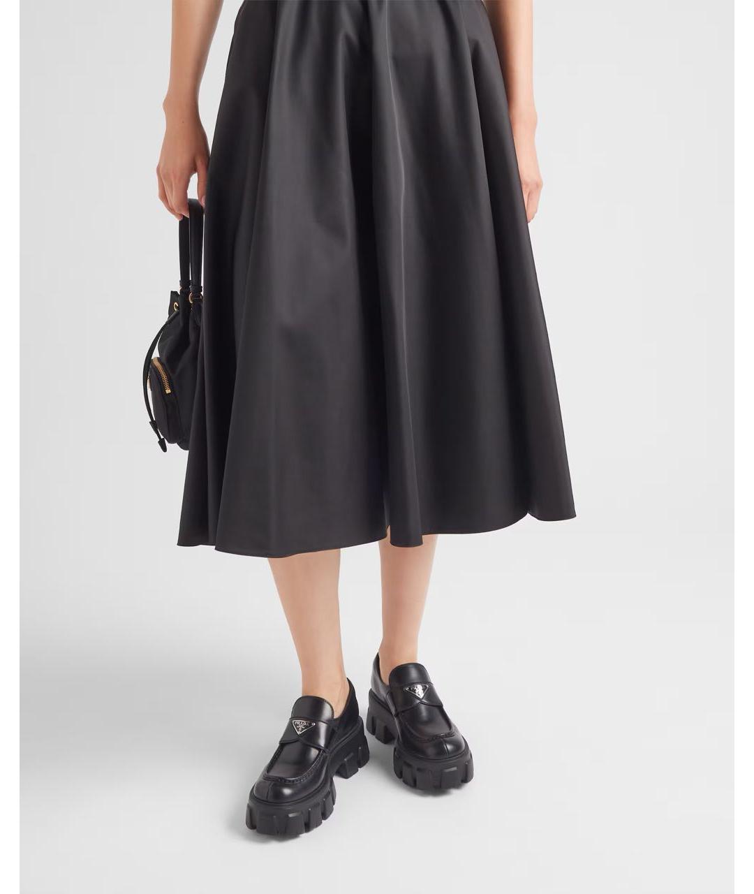 PRADA Черные кожаные лоферы, фото 3