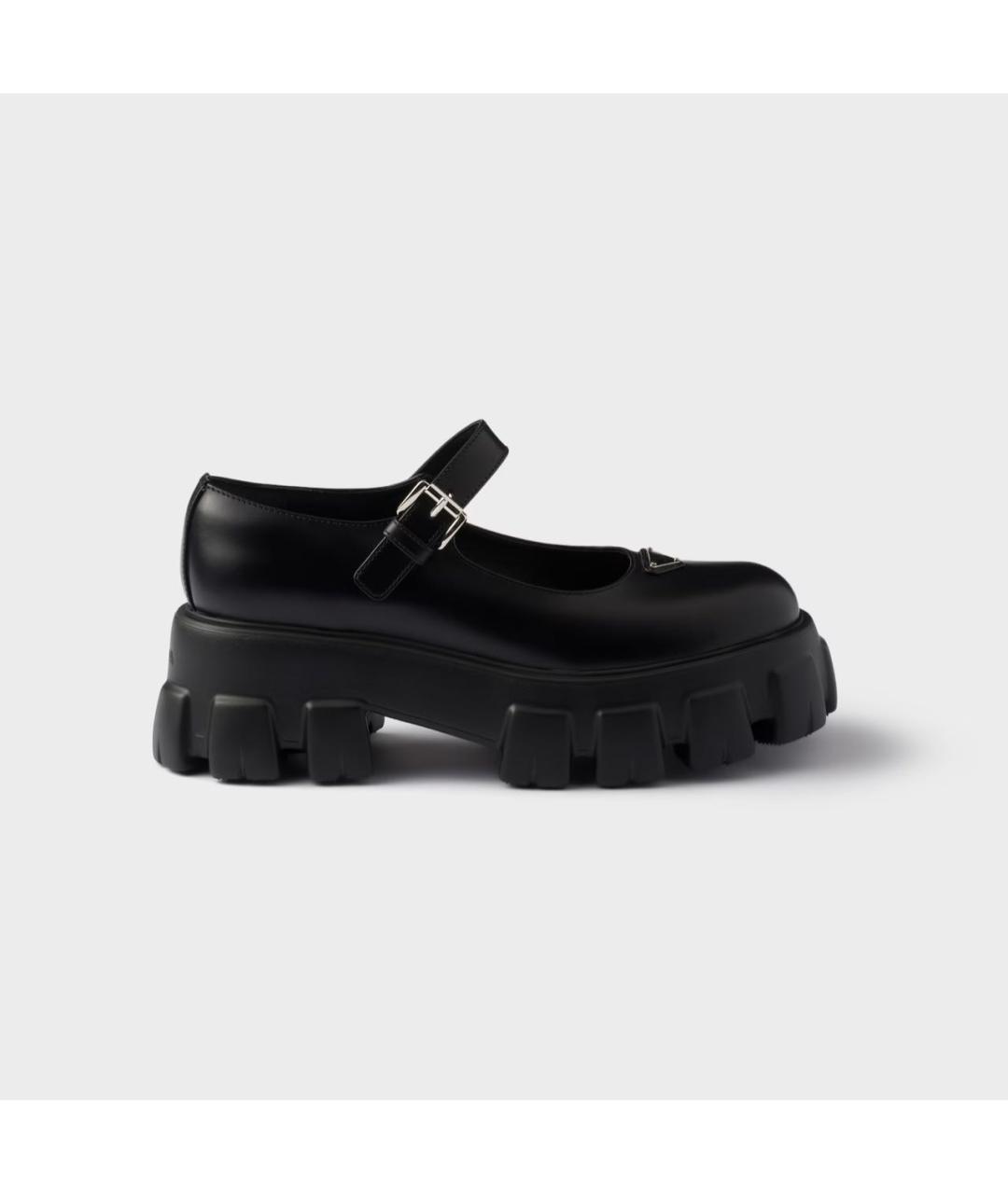 PRADA Черные кожаные туфли, фото 6