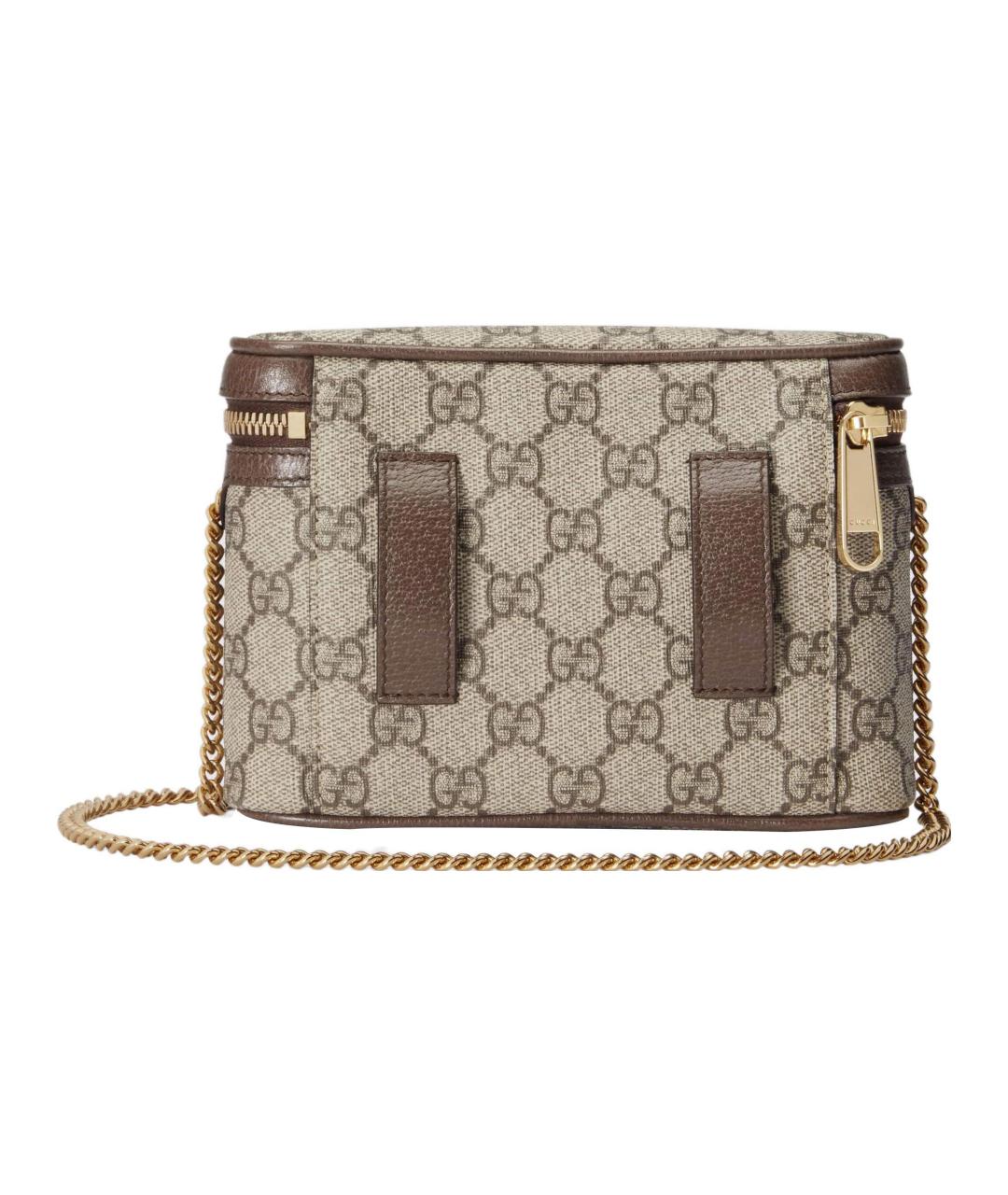 GUCCI Коричневая поясная сумка из канвы, фото 5