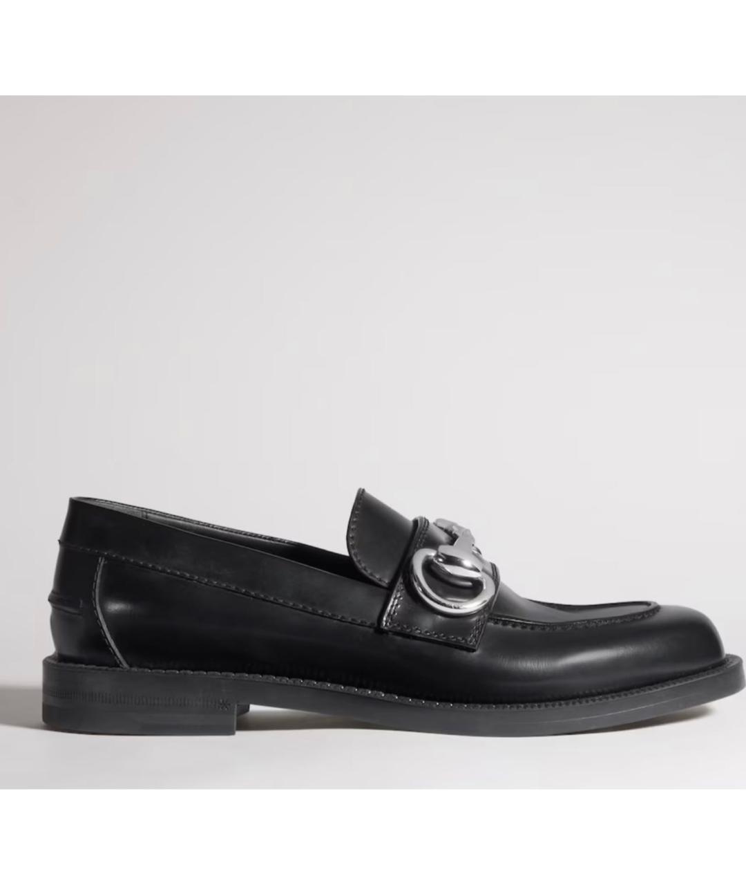 GUCCI Черные кожаные лоферы, фото 5