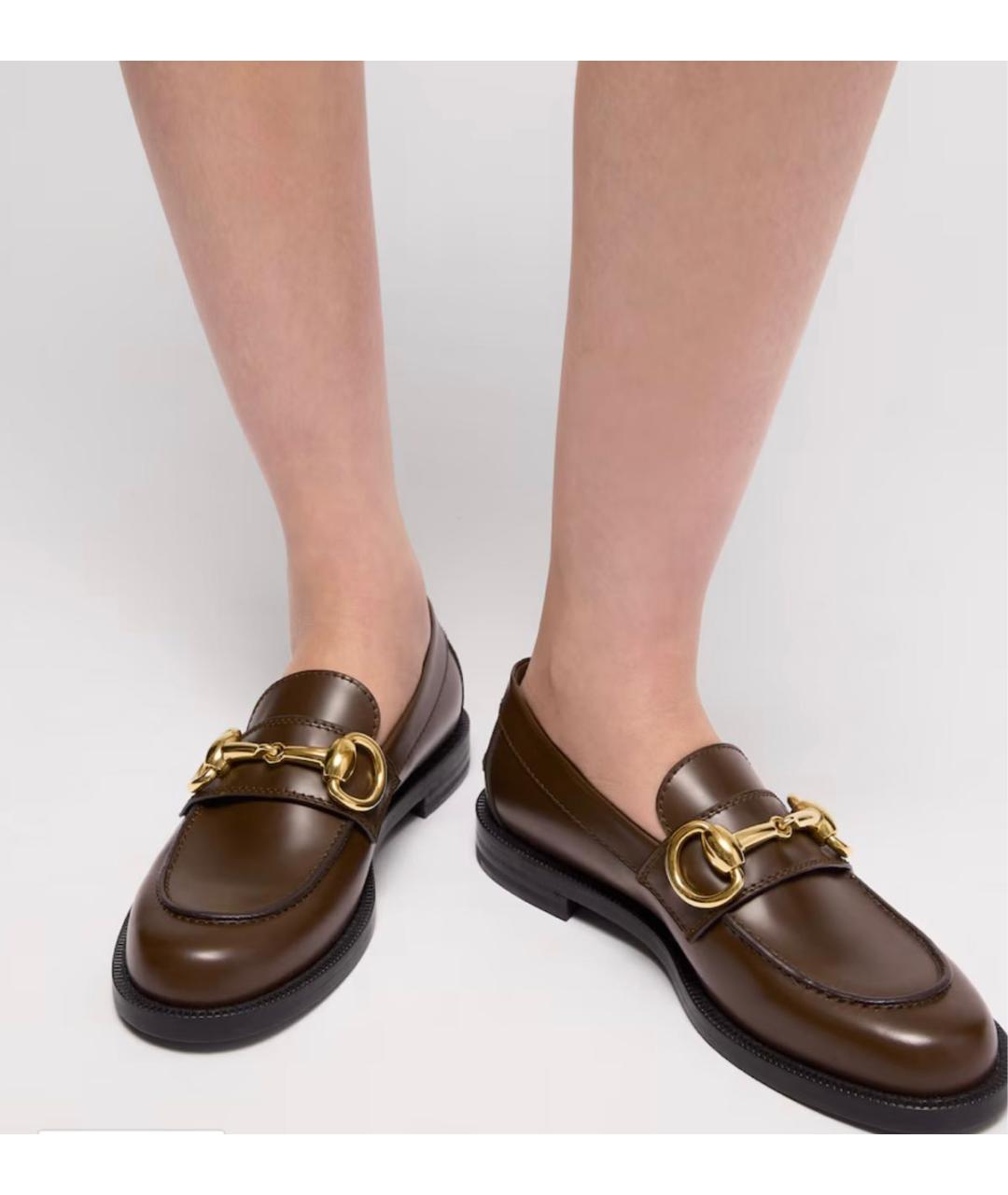PRADA Коричневые кожаные лоферы, фото 3