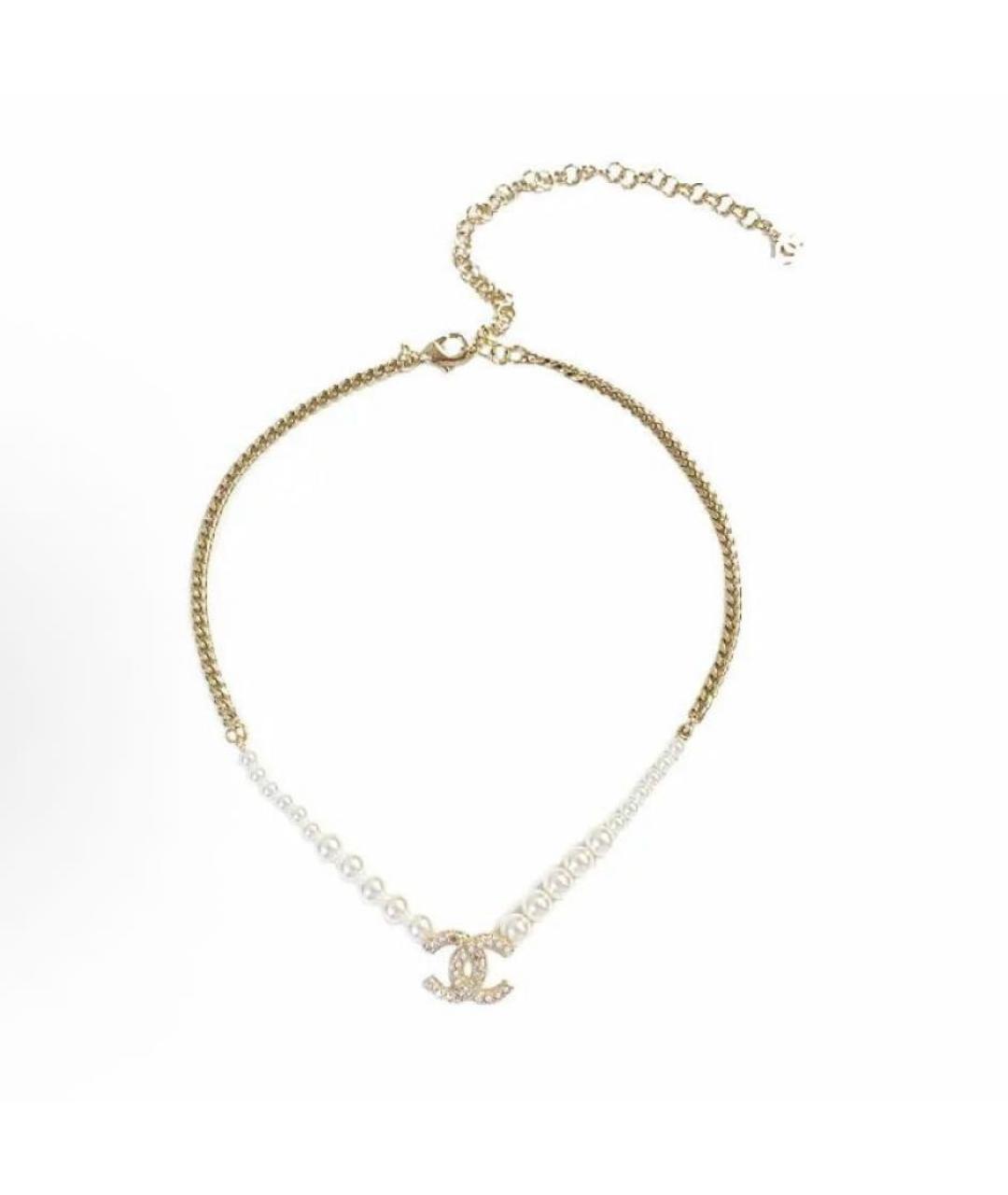 CHANEL Золотое жемчужное колье, фото 2