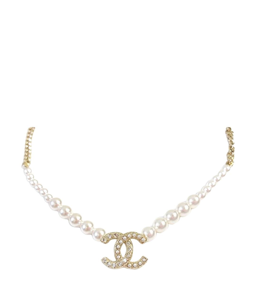 CHANEL Золотое жемчужное колье, фото 1