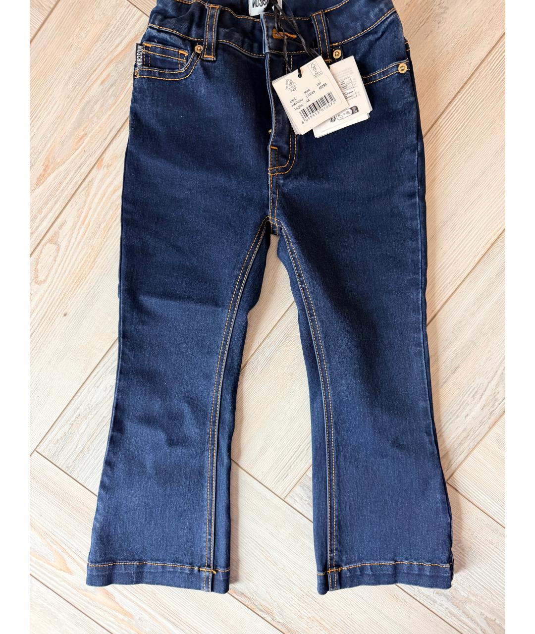 MOSCHINO JEANS Темно-синие детские джинсы, фото 2