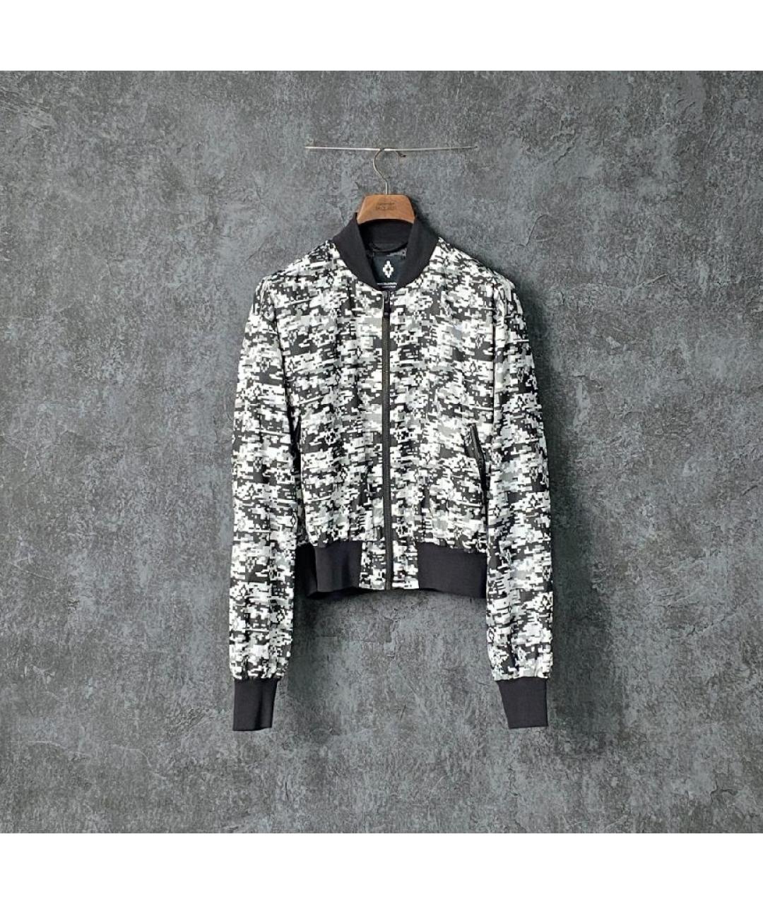 MARCELO BURLON Серая нейлоновая куртка, фото 7
