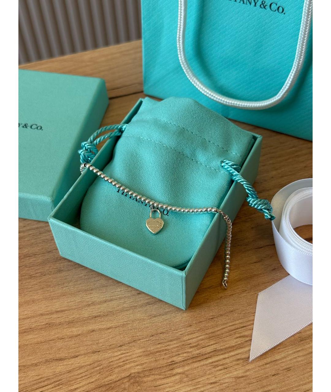 TIFFANY&CO Серебряный серебряный браслет, фото 4