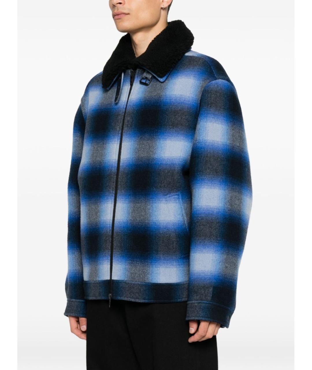 BALENCIAGA Синяя шерстяная куртка, фото 3