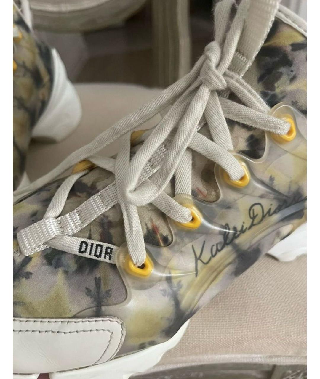 CHRISTIAN DIOR Мульти кожаные кроссовки, фото 3