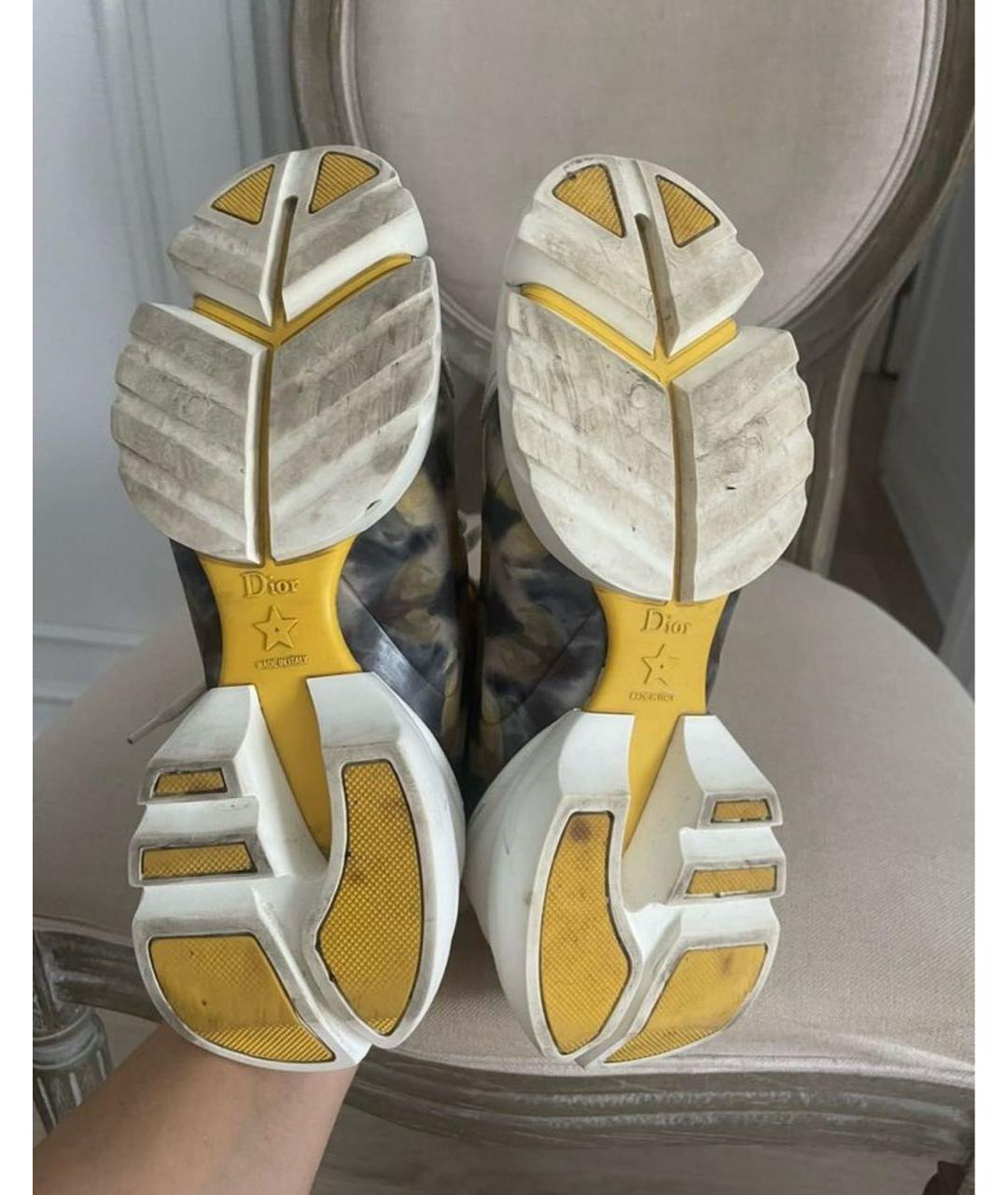 CHRISTIAN DIOR Мульти кожаные кроссовки, фото 8