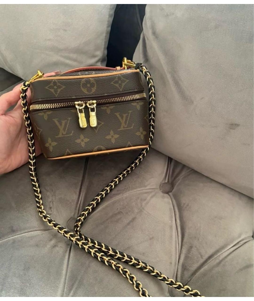 LOUIS VUITTON Коричневая сумка с короткими ручками, фото 5