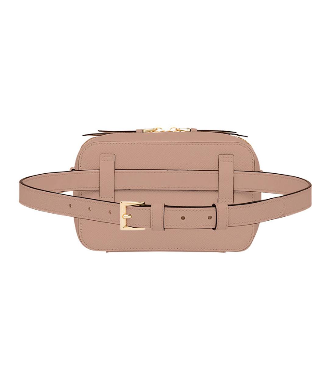 PRADA Розовая кожаная поясная сумка, фото 3