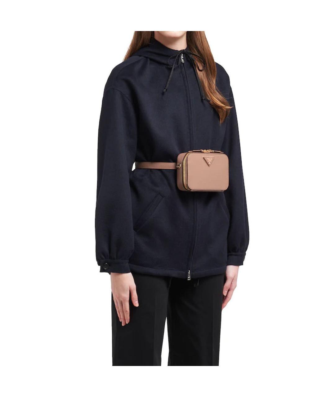 PRADA Розовая кожаная поясная сумка, фото 5