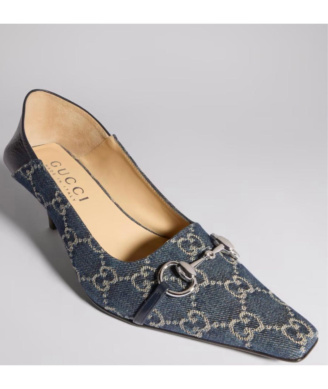 GUCCI Голубые туфли, фото 2
