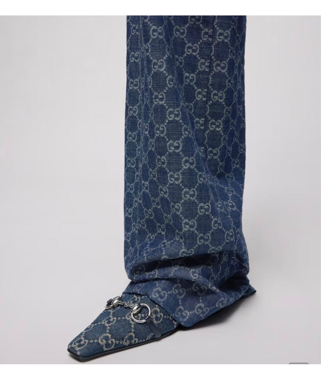 GUCCI Голубые туфли, фото 3