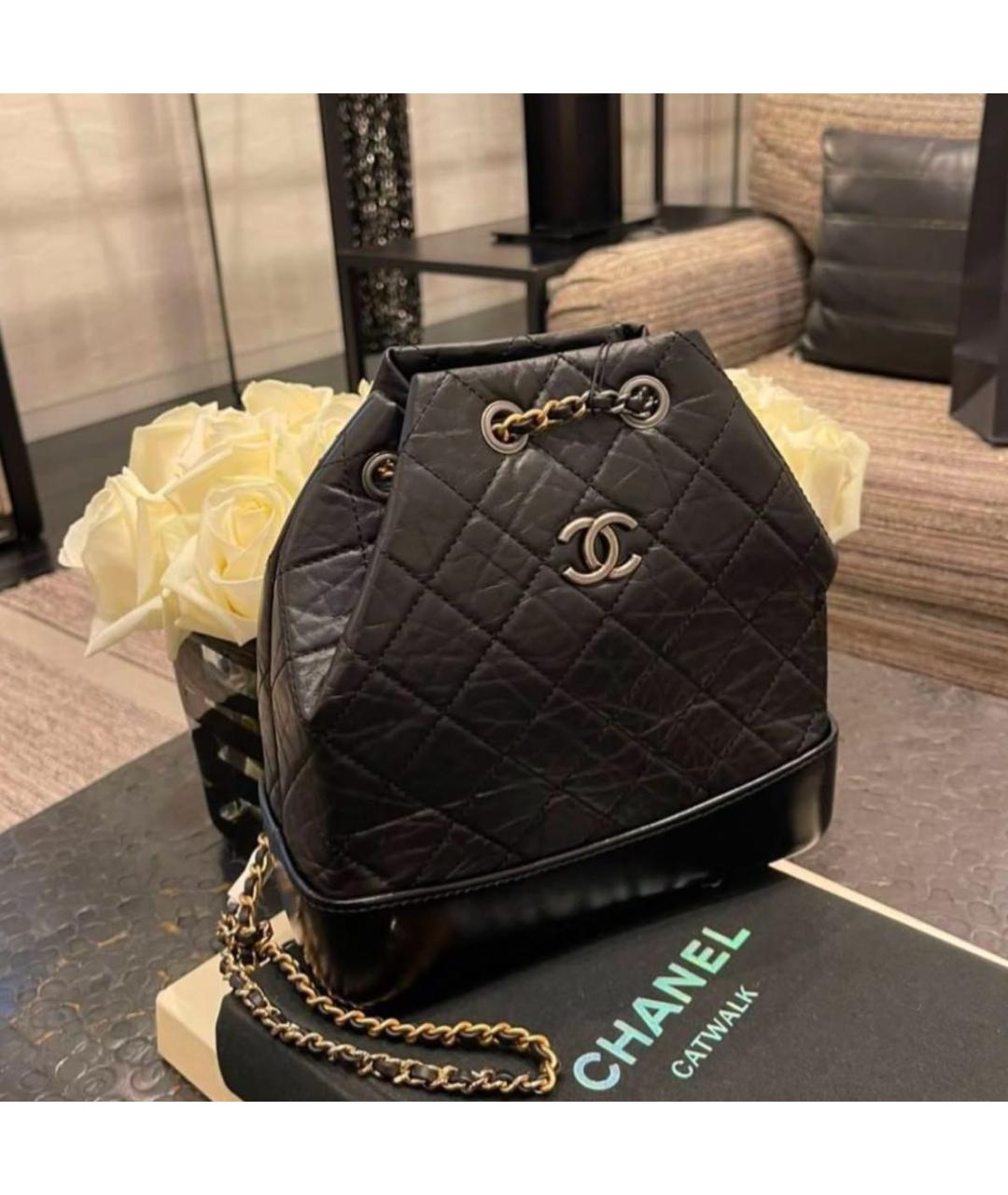 CHANEL Черный кожаный рюкзак, фото 3