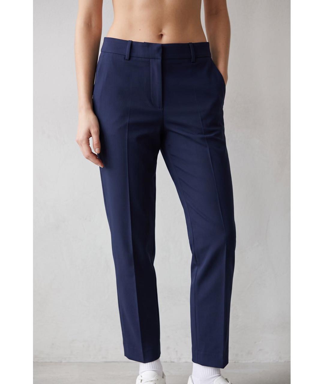 RALPH LAUREN PURPLE LABEL Темно-синие шерстяные брюки узкие, фото 2